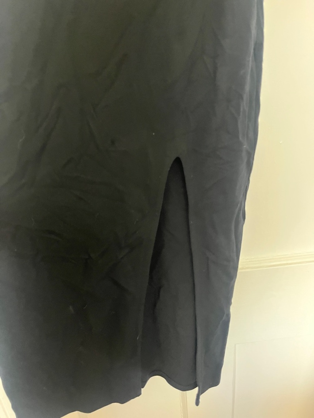 Lovers + friends Skylar black square neck midi dress side slit size medium - Picture 4 of 8